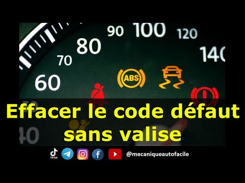 EFFACER LE CODE DEFAUT SANS VALISE DE DIAGNOSTIC AUTO #auto #automobile #moteur #voiture