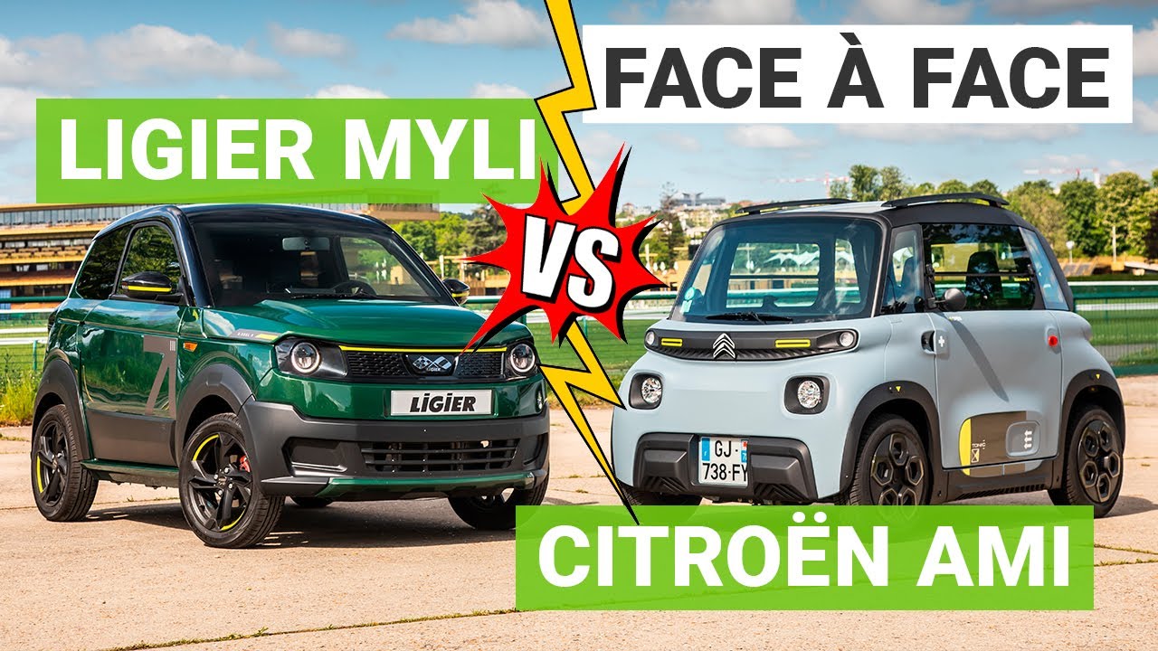 Citroën AMI vs. Ligier Myli : quelle est la meilleure voiture électrique sans permis ?